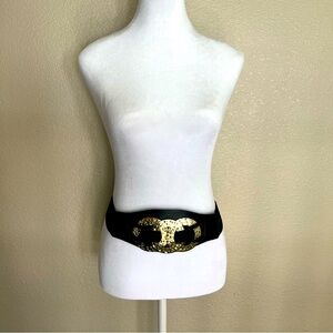 Black & Gold Stretch Belt